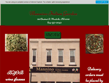 Tablet Screenshot of manninoitaliangarden.com